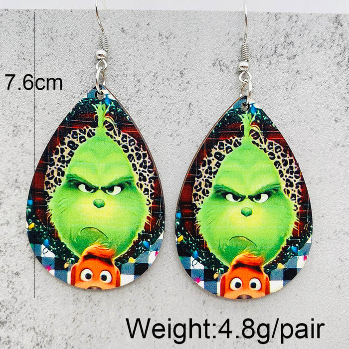 Wholesale Christmas Wooden Earrings