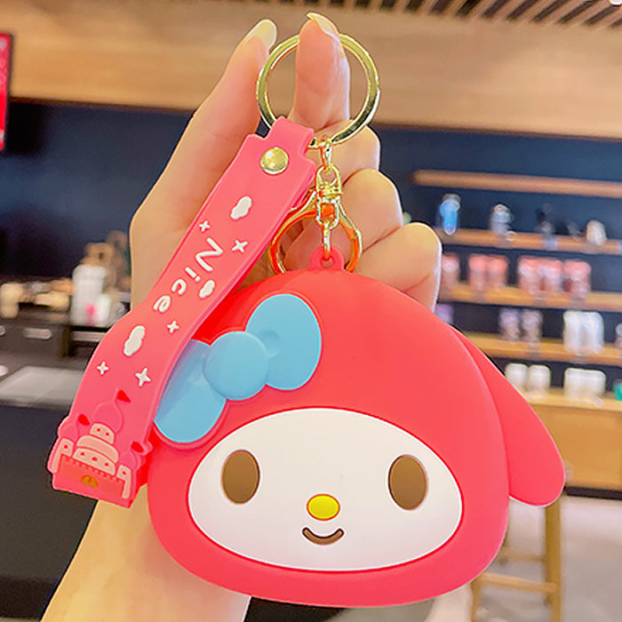 Wholesale Cartoon Silicone Coin Purse Keychain JDC-KC-KuM013