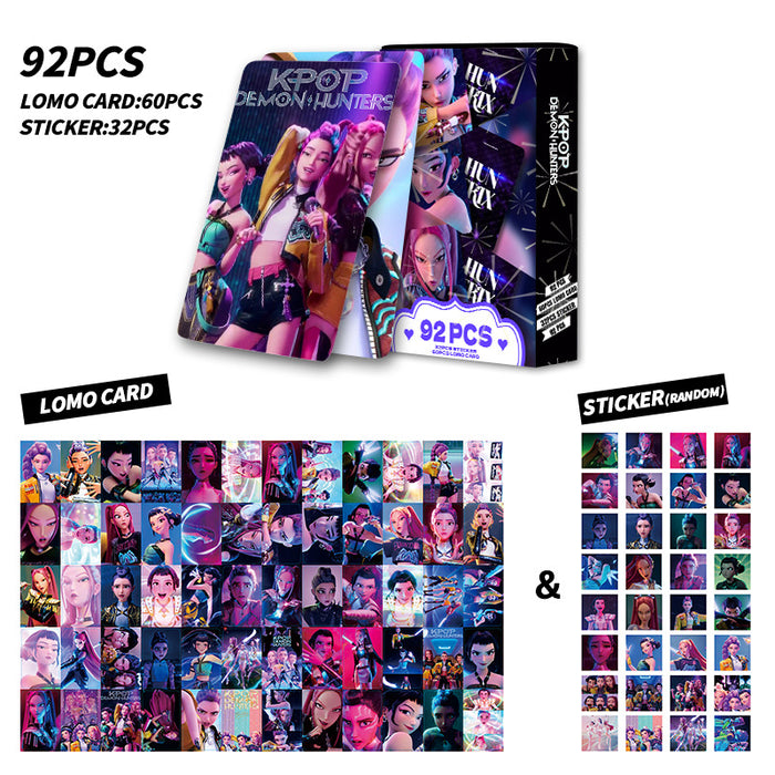 Wholesale 92Pcs cards double-sided cards  boxed collection cards  photo cards  greeting cards  bookmarks