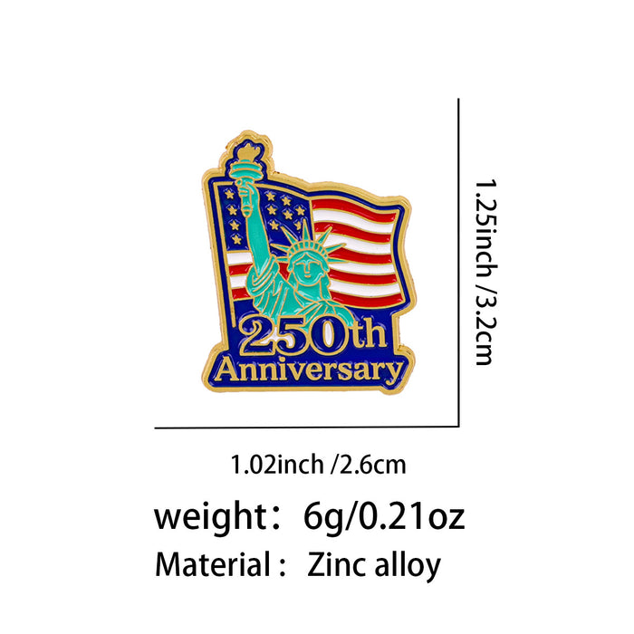 Wholesale Commemorative metal backpacks,  clothing accessories,  painted finish letter alloy brooches