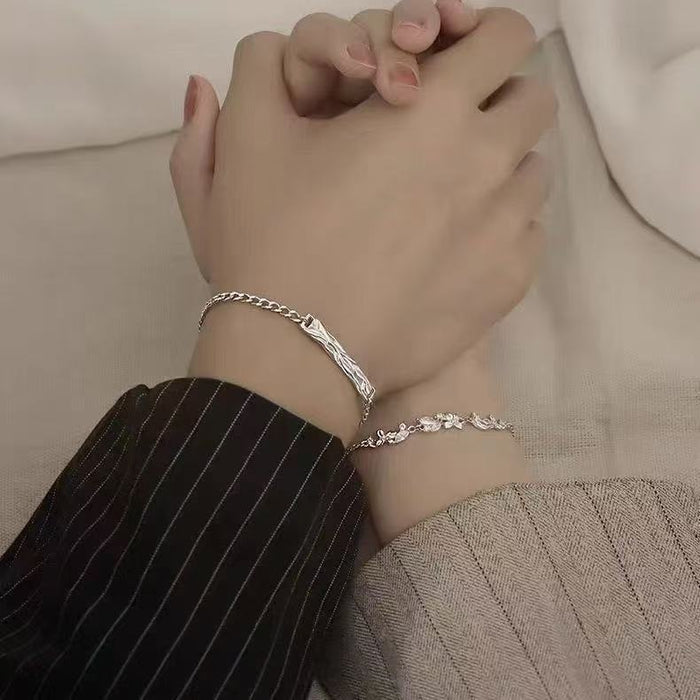 Wholesale New light luxury niche high-end zircon flower bracelet