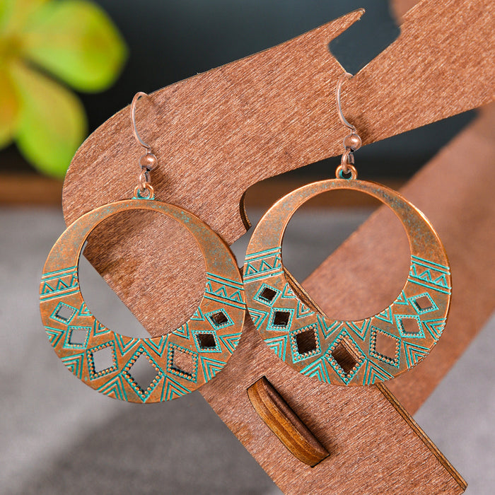 Wholesale Ethnic Vintage Heart Earring Set - Zinc Alloy Jewelry Accessory for Party Wear MOQ≥2