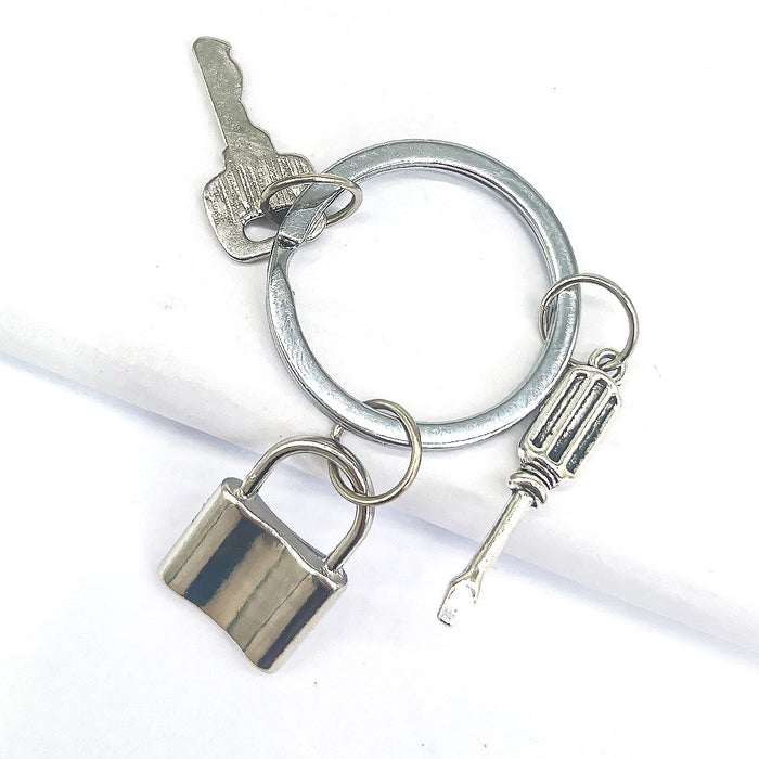 Wholesale Stainless Steel Father's Day Keychain JDC-KC-TYS013