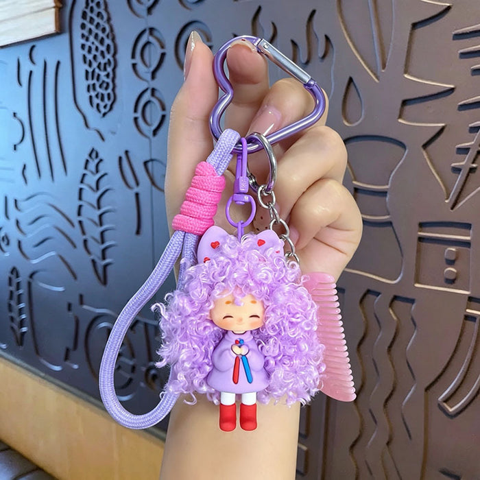 Wholesale Trendy Cartoon Girl Keychain With Soft Glue Nafu Doll Design For Bag Car Or Office Decor