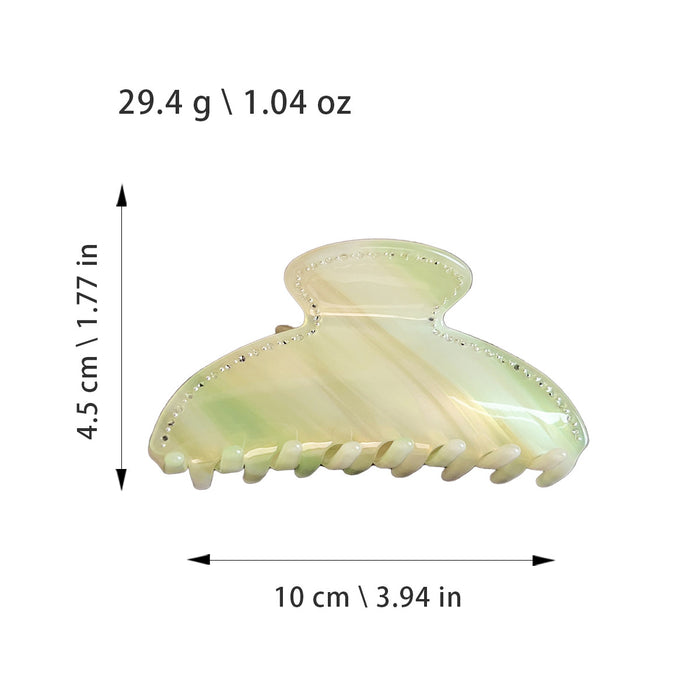 Wholesale French Chic Sparkling Acetate Claw Hair Clip Light Blue - Trendy Hair Accessory for Everyday Styling