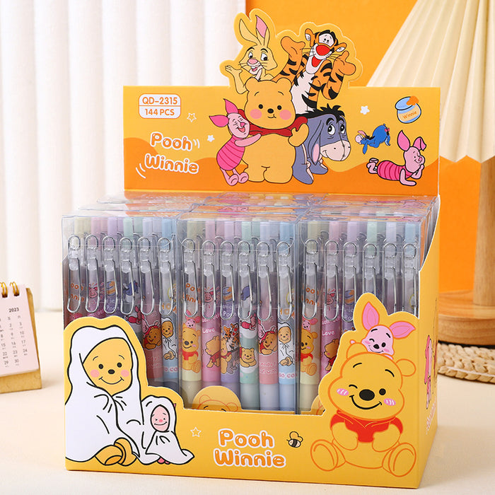 Wholesale Cartoon Box Set Press Pen Metal Pen Clip Press Neutral Pen Cute Styling Signature Pen