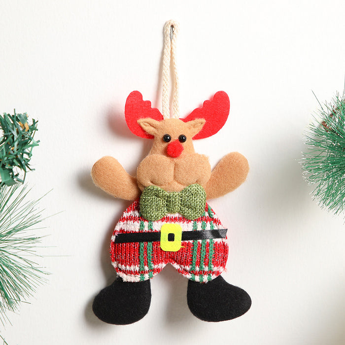 Wholesale Fabric  pendant holiday scene layout Christmas tree pendant Christmas decorations ornaments