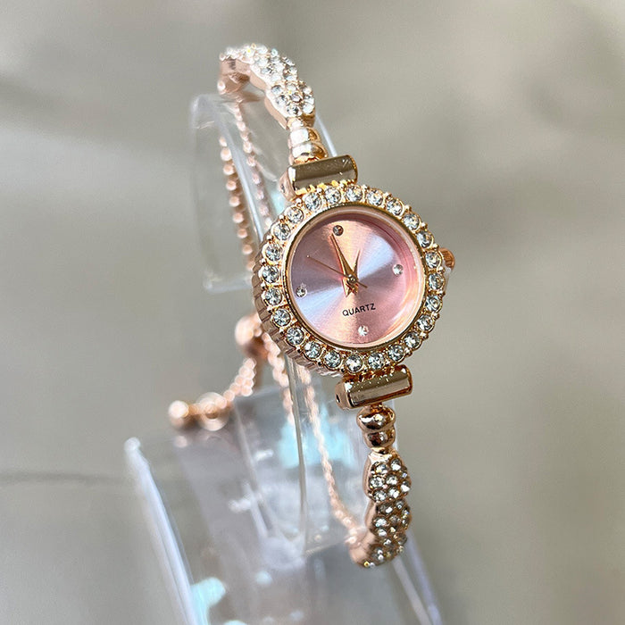 Wholesale bracelet watch ladies quartz watch fashion alloy diamond snake watch