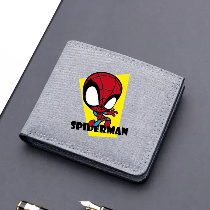 Wholesale Cartoon Print Ultra Thin Canvas Card Wallet Modern Cool Unisex Everyday Fashion Accessory