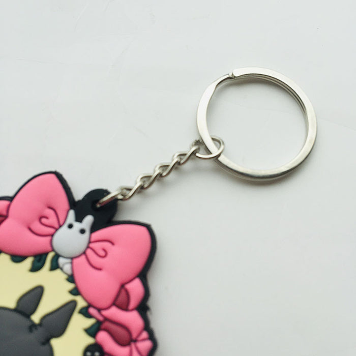 Wholesale Japanese Anime Surrounding Spirited Away Big Fat Cat Gray Fat Man Double-sided Keychain Cartoon Faceless Men's Bag Pendant JDC-KC-Hual006