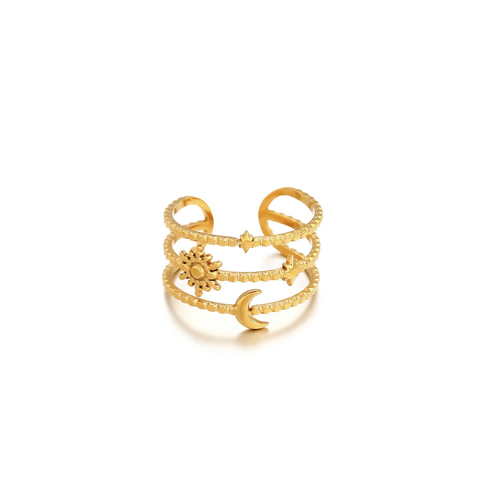 Wholesale Turquoise Personalized Stainless Steel Adjustable Rings