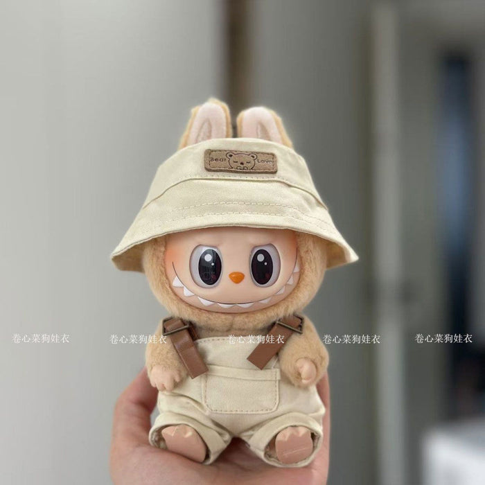 Wholesale Vinyl Doll overalls  hats clothes glasses