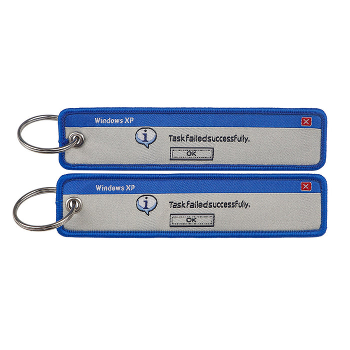 Wholesale Minimalist Quotations Weaving Mark Keychain Fabric Keychain Accessories