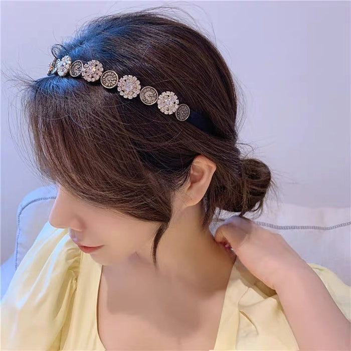 Wholesale Rhinestone Flower Headband JDC-HD-ZC015