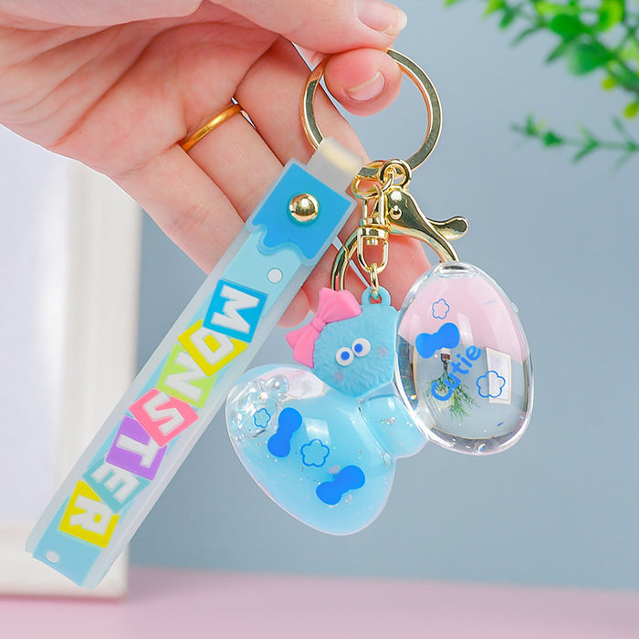 Wholesale PVC Liquid Oil Bowknot Cartoon Keychain JDC-KC-DiAJ001