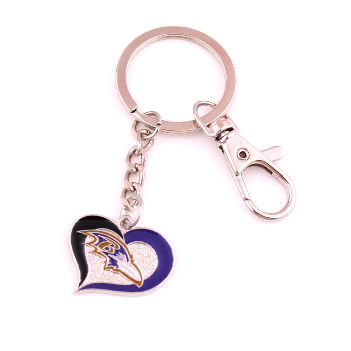 Wholesale Zinc Alloy Peach Heart Drip Oil Sports Pendant Keychain JDC-KC-HouHui001