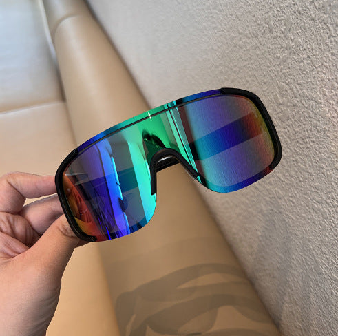 Wholesale Outdoor Cycling Windproof Eye Protection Sunglasses  Sunglasses Ski Glasses Goggles Black Large Frame Mountaineering Glasses