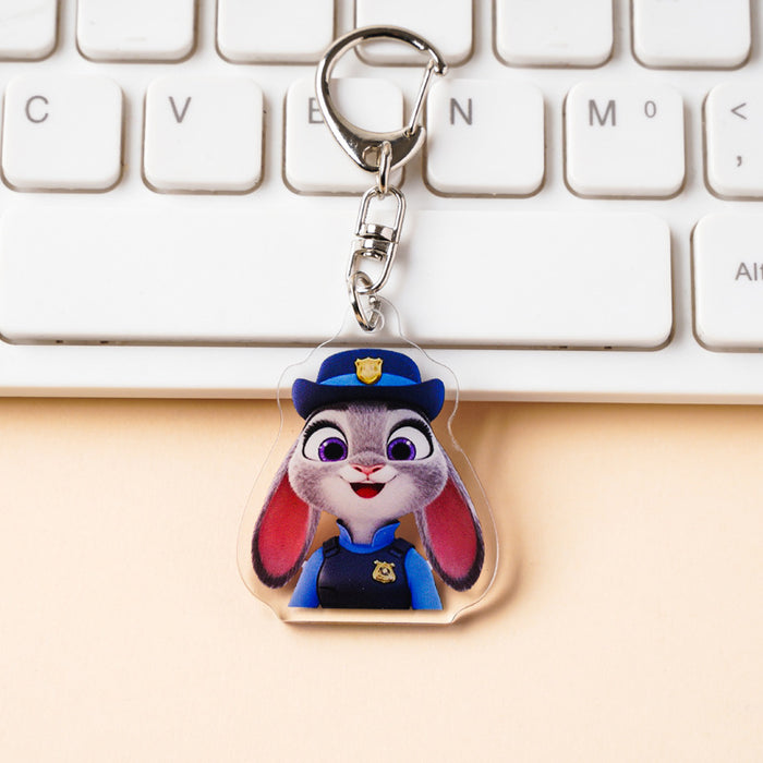 Wholesale Cute Cartoon Acrylic Couple Keychains