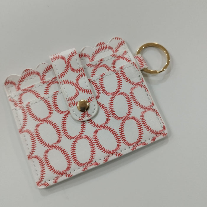 Wholesale PU Leather Card Holder Keychain JDC-KC-JinHan001