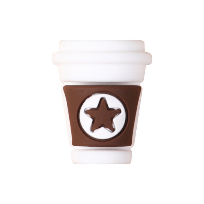 Wholesale 20pcs Three-dimensional coffee cup silicone beads creative DIY jewelry focus beads glue beads beaded