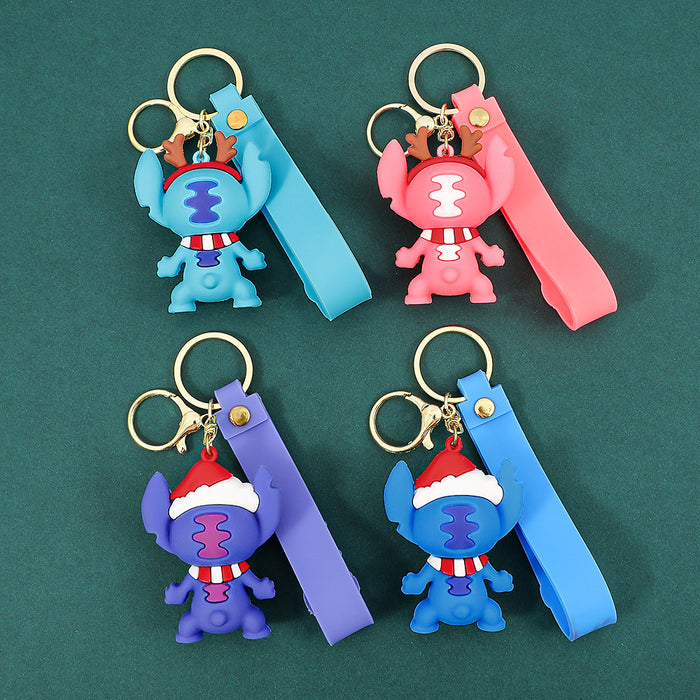Wholesale Christmas Cartoon-themed cute f designs keychains