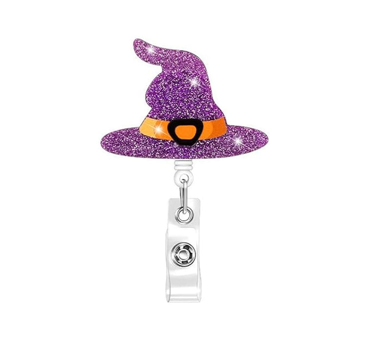 Wholesale Halloween Acrylic Retractable Clip Easy Pull Keychain JDC-KC-QiDing003