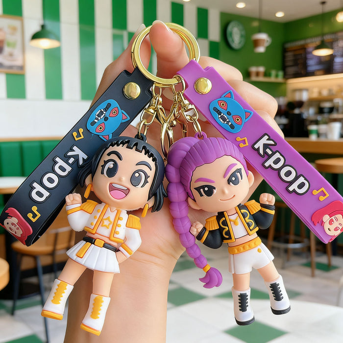 Wholesale KPOP Witch Hunter Girl Group Plush Keychain Bag Charm Fashion Accessory Gift MOQ≥2