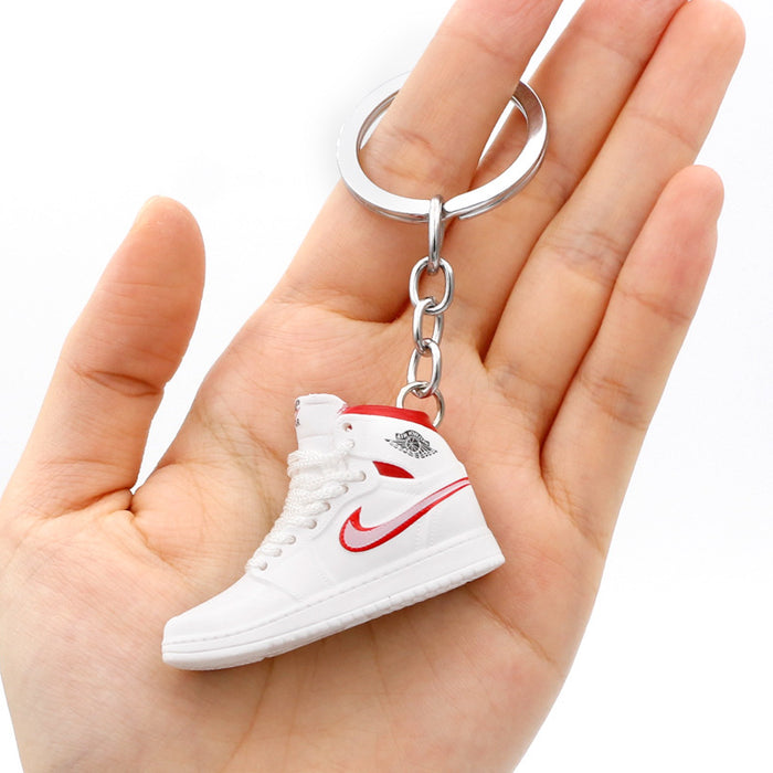 Wholesale PVC Mini Basketball Shoe Keychain JDC-KC-QLPing008