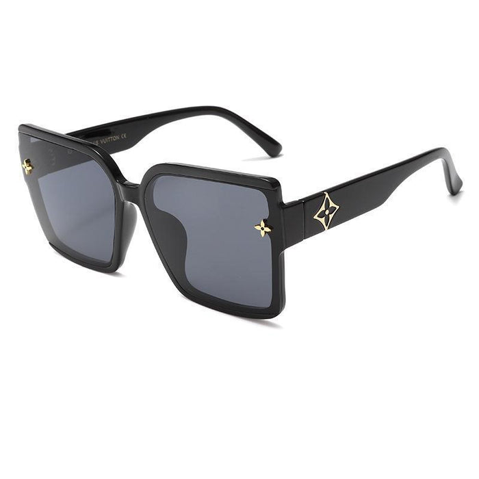 Wholesale Fashionable square frame sunglasses, versatile street photography sunglasses, UV resistant sun visors