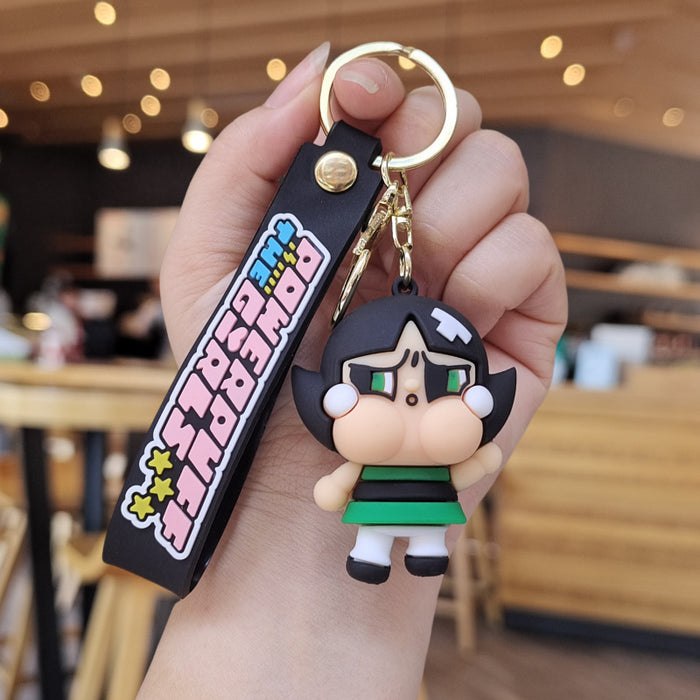 Wholesale Cartoon Silicone Doll Keychain JDC-KC-ZhuoRan028