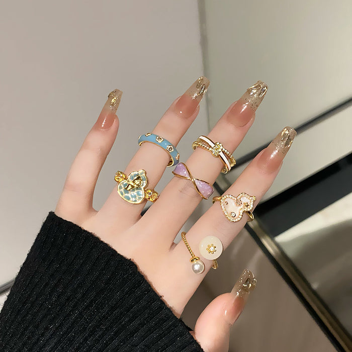 Wholesale Unique and niche Western style gourd with versatile design ring