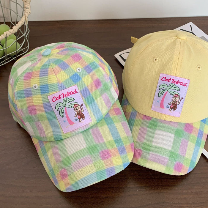 Wholesale New Cute Embroidered Duck Tongue Hat Versatile Sunshade and Sunscreen Baseball Hat
