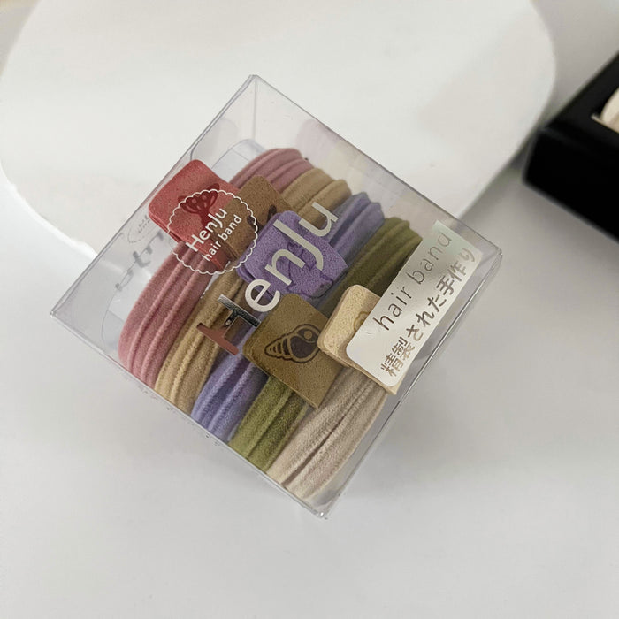 Wholesale Minimally packaged high elasticity seamless headband with durable rubber band tied ponytail headband accessory