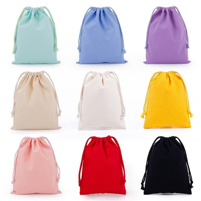 Wholesale Cartoon Canvas Drawstring Travel Storage Bag Handbags