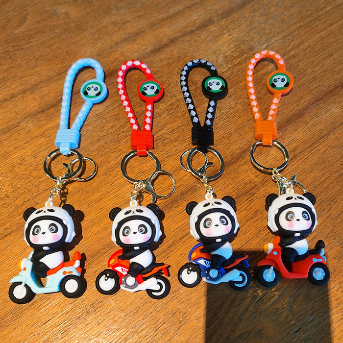 Wholesale Cute Silicone Panda Keychain for Car or Bag Boutique Resale Gift