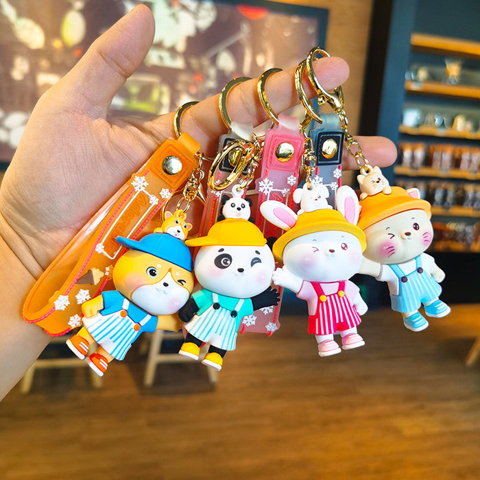 Wholesale Cartoon Doll 3D Rubber Keychain JDC-KC-Tingm070