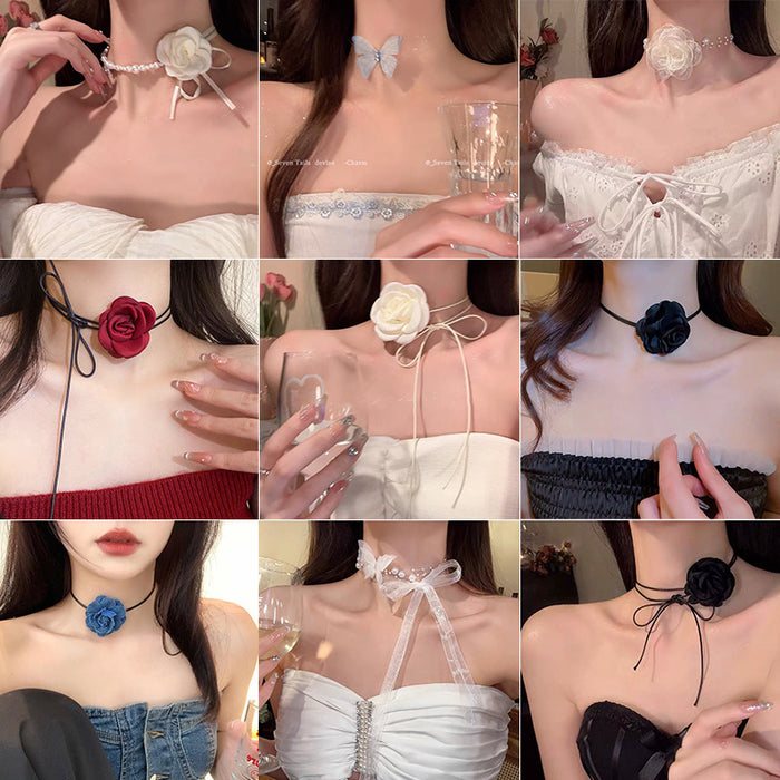 Wholesale Retro necklace for women, light luxury, fashionable and high-end, collarbone chain