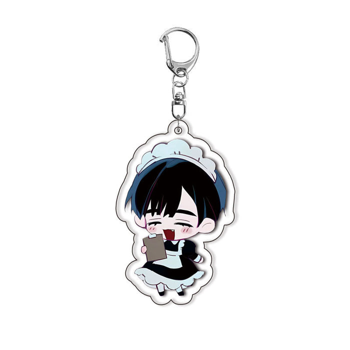 Wholesale Double-sided Acrylic Keychain with Layered Design  Anime-themed Creative Pendant