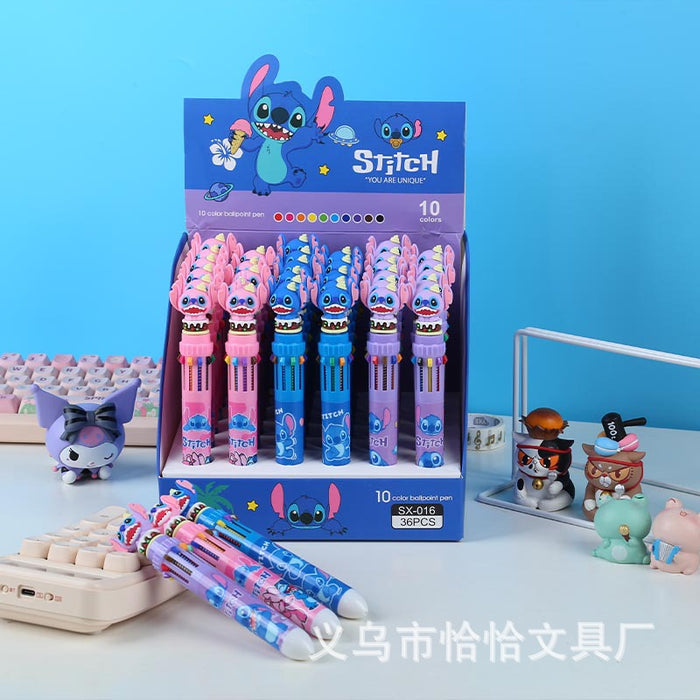 Wholesale Random Cartoon multi-color press ballpoint pen color pen stationery