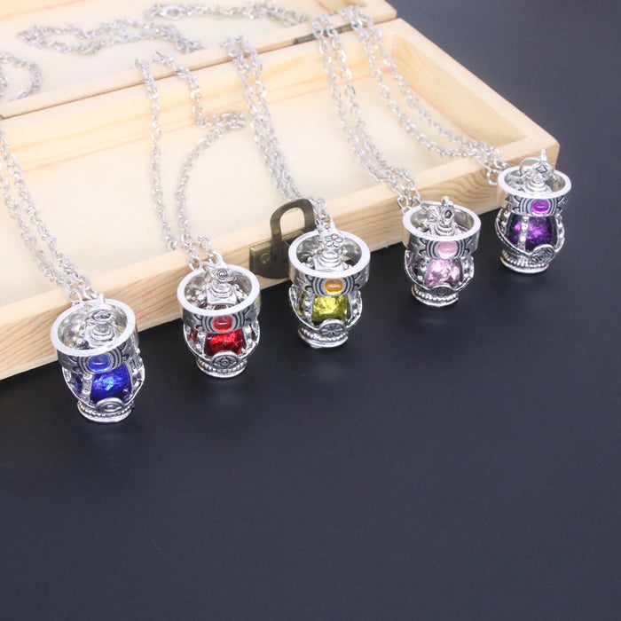 Wholesale Cartoon Gemstone Necklace Ring Set JDC-NE-YouM012