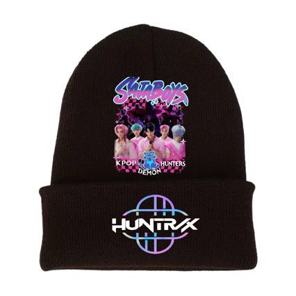 Wholesale Kpop Cartoon knitted hat warm hat