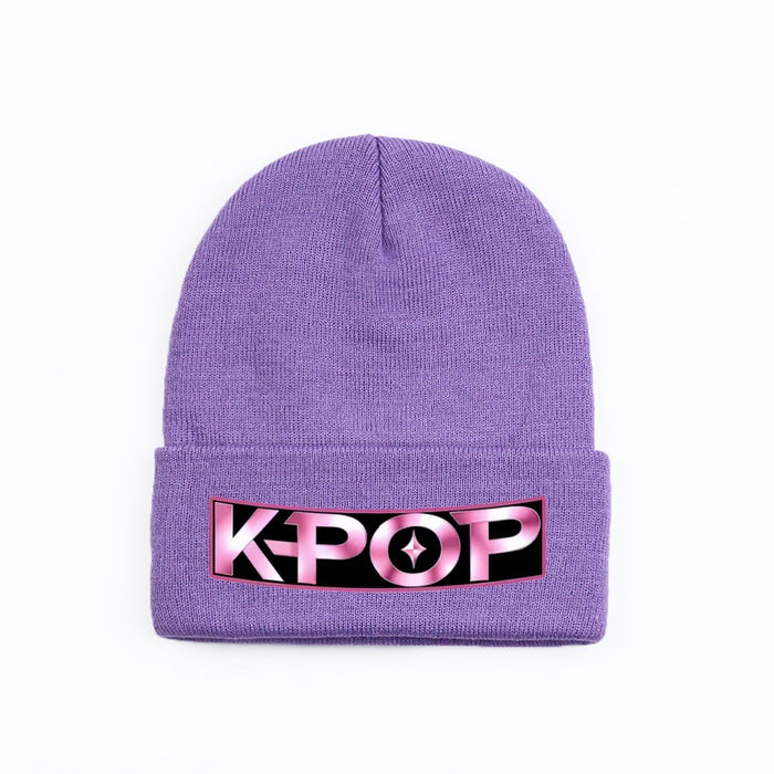 Wholesale Kpop style cartoon knitted hat beanie outdoor warm hat