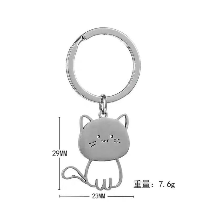 Wholesale Creative Stainless Steel Cartoon Keychain