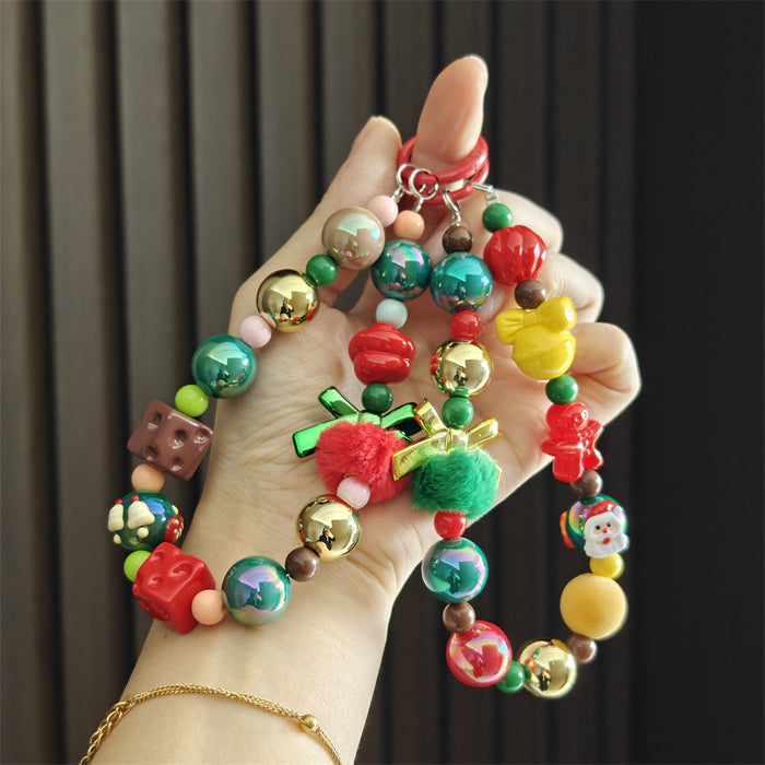 Wholesale Christmas series cartoon short keychains