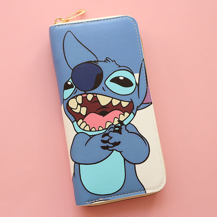 Wholesale PU Large Capacity Cartoon Cute Stitch Wallet JDC-WT- Jumei002