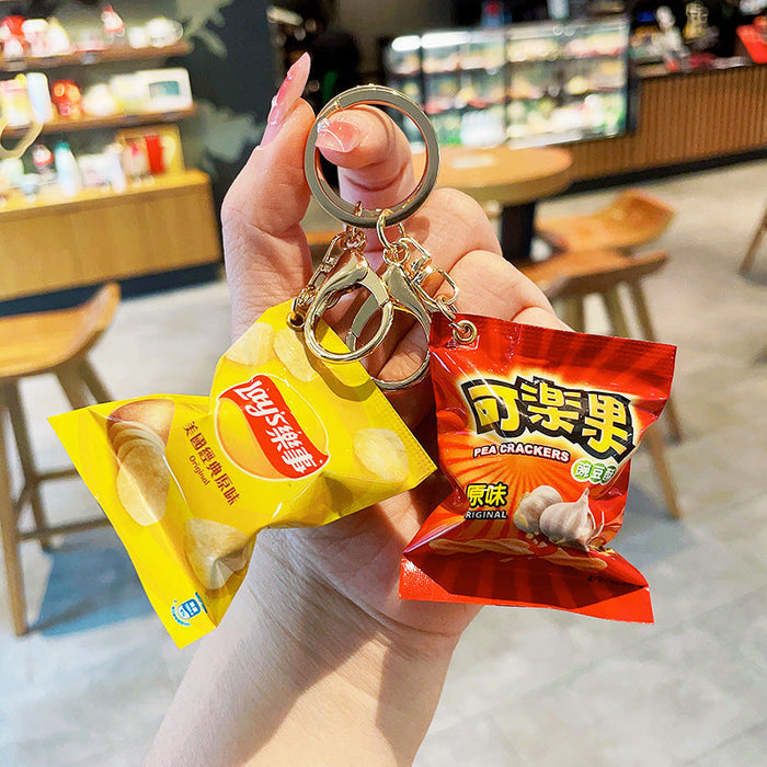 Wholesale Simulation Food School Bag Keychain JDC-KC-LeZ012