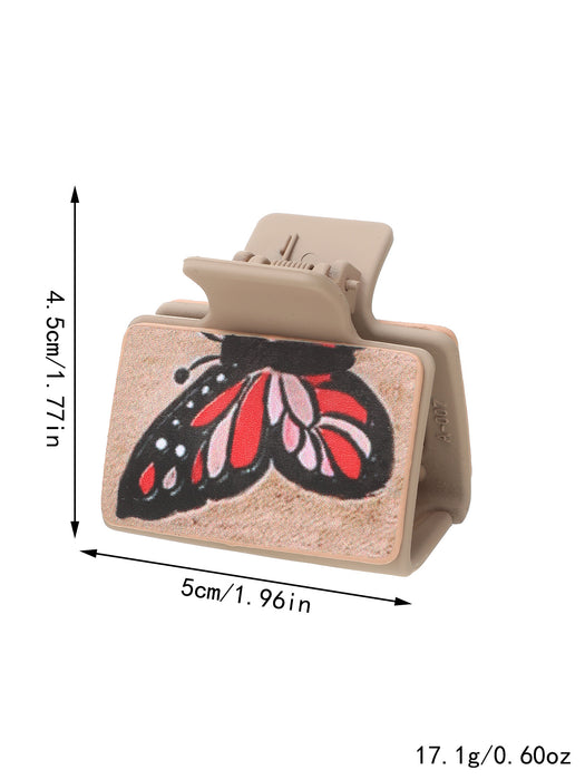 Wholesale Western Style Medium Leather Hairpin Sunflower Shark Clip Women' s Grab Clip