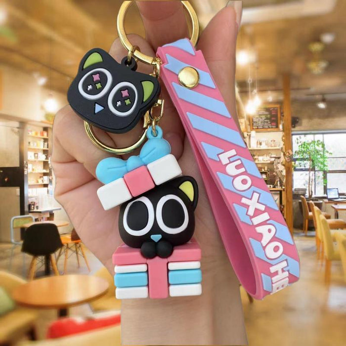 Wholesale Silicone Cartoon Doll Keychain JDC-KC-MingT203