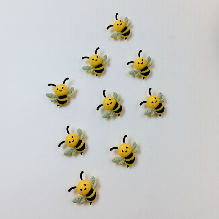 Wholesale 100PCS Bee Silicone Cartoon 3D Focal Beads JDC-BDS-Nais288