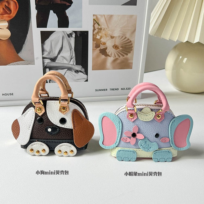 Wholesale Small Pink Elephant Shell Bag Mini Bag Pendant JDC-KC-JS001